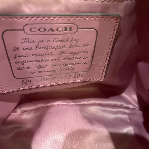 Coach Signature Pink and Silver Tote Bag - Style 13280 - Picture 6 of 6